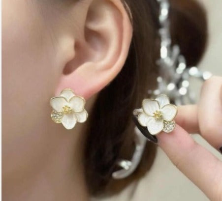 Ivory Blossom Studs
