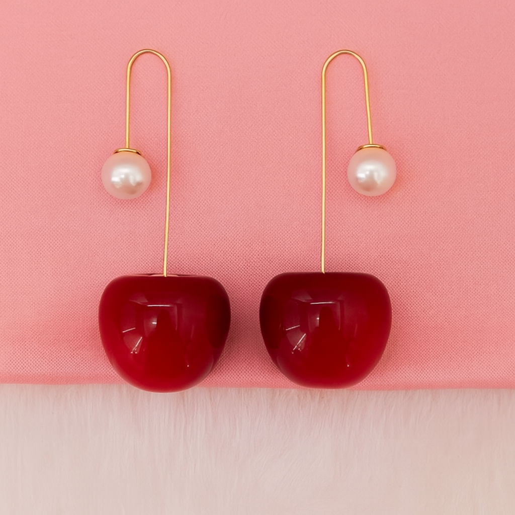 Sweet Cherry Dangle Earrings