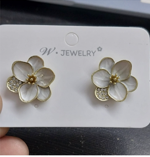 Ivory Blossom Studs