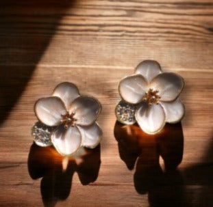 Ivory Blossom Studs
