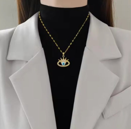 Royal Eye Anti-Tarnish Necklace